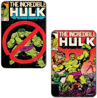 

Marvel Hulk incredible (Officially Licensed) Fridge Magnet Pack of 2(Multicolor)