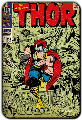 

Marvel Thor mighty pack of 1 (Officially Licensed) Fridge Magnet Pack of 1(Multicolor)
