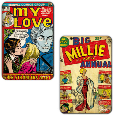 

Marvel Big millie Love- Comics (Officially Licensed) Fridge Magnet Pack of 2(Multicolor)
