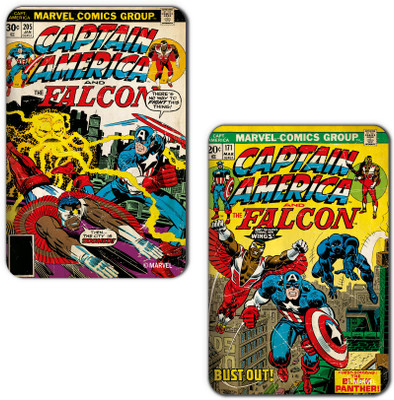

Marvel Falcon-Captain America (Officially Licensed) Fridge Magnet Pack of 2(Multicolor)