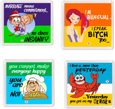 Thoughtroad Annoy Her Fridge Magnet Pack of 4