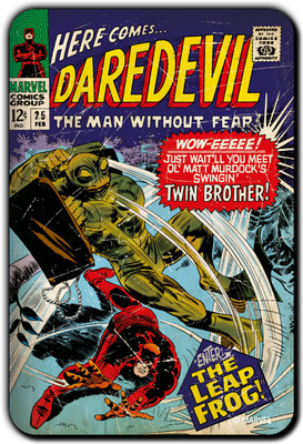 

Marvel Daredevil leap frog pack of 1 (Officially Licensed) Fridge Magnet Pack of 1(Multicolor)