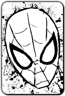 

Marvel Ultimate Spider-man sketch (Officially Licensed) Fridge Magnet Pack of 1(Multicolor)
