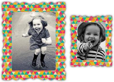 NOURiSH Rectangular Photo Frame Fridge Magnet Pack of 2