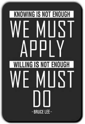 

Posterboy We must do - Bruce Lee Fridge Magnet Pack of 1(Multicolor)