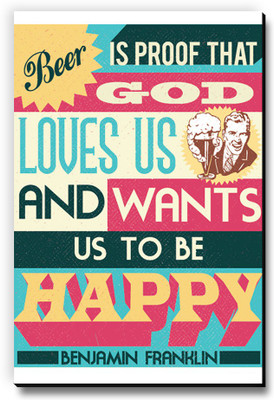Seven Rays Beer is the proof that God loves us Fridge Magnet Pack of 1 Multicolor