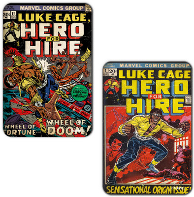

Marvel Luke cage -sensational (Officially Licensed) Fridge Magnet Pack of 2(Multicolor)