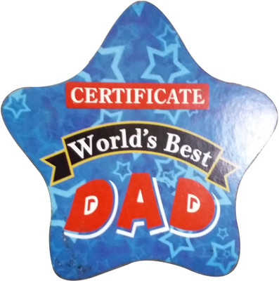 

Fabionic Certificate World's Best Dad Fridge Magnet Pack of 1