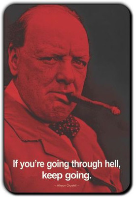 

Posterboy Winston Churchill Fridge Magnet Pack of 1(Multicolor)
