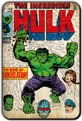 

Marvel Hulk the strongest pack of 1 (Officially Licensed) Fridge Magnet Pack of 1(Multicolor)