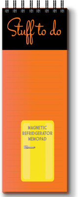 Nourish Magnetic Memo Pad Regular Memo Pad Ruled 50 Pages(Orange)
