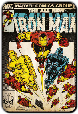 

Marvel Iron Man Comics pack of 1 (Officially Licensed) Fridge Magnet Pack of 1(Multicolor)