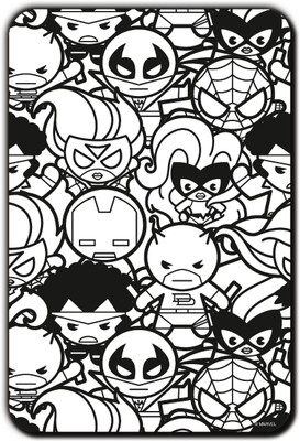 

Marvel Kawaii- Sketch (Officially Licensed) Fridge Magnet Pack of 1(Multicolor)