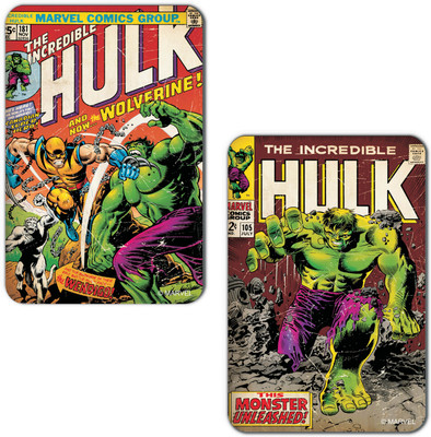 

Marvel Hulk-monster rages (Officially Licensed) Fridge Magnet Pack of 2(Multicolor)