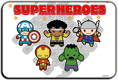 

Marvel Kawaii- super heroes (Officially Licensed) Fridge Magnet Pack of 1(Multicolor)