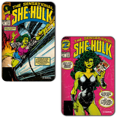 

Marvel Sensational She Hulk (Officially Licensed) Fridge Magnet Pack of 2(Multicolor)