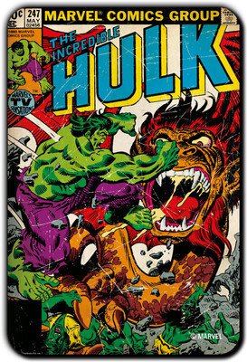 

Marvel Incredible Hulk Action pack of 1 (Officially Licensed) Fridge Magnet Pack of 1(Multicolor)