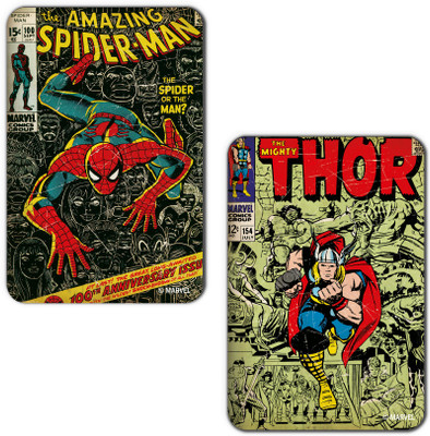 

Marvel Spiderman -thor (Officially Licensed) Fridge Magnet Pack of 2(Multicolor)