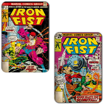 

Marvel Iron Fist action (Officially Licensed) Fridge Magnet Pack of 2(Multicolor)