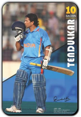 

Posterboy Sachin Tendulkar 100th 100 Fridge Magnet Pack of 1(Multicolor)