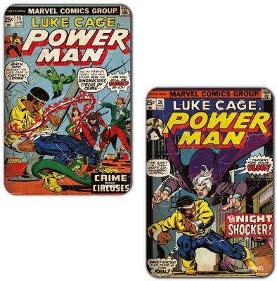 

Marvel Luke cage- Comics (Officially Licensed) Fridge Magnet Pack of 2(Multicolor)