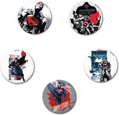 

Warner Bros. Superman Action Pack Fridge Magnet Pack of 5(Multicolor)
