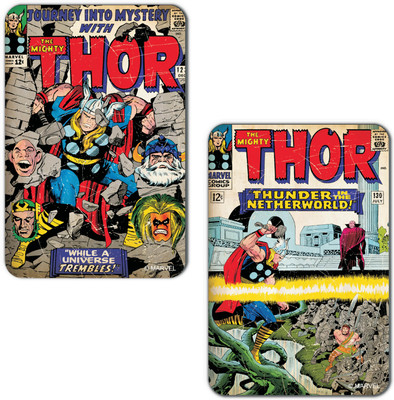 

Marvel Thor -thunder (Officially Licensed) Fridge Magnet Pack of 2(Multicolor)