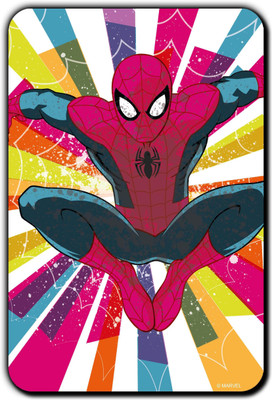 

Marvel Spider-man colors (Officially Licensed) Fridge Magnet Pack of 1(Multicolor)
