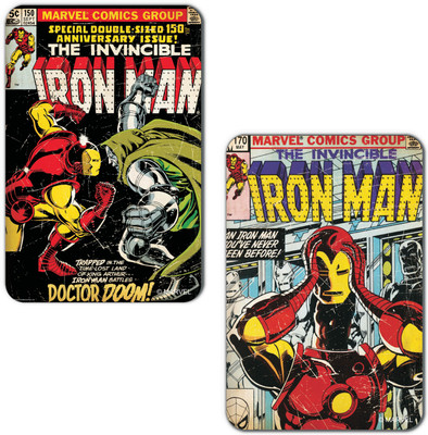 

Marvel Iron man- Doctor doom (Officially Licensed) Fridge Magnet Pack of 2(Multicolor)