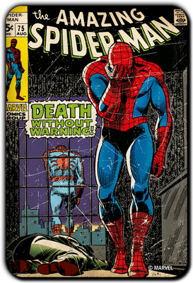 

Marvel Spider-man warning pack of 1 (Officially Licensed) Fridge Magnet Pack of 1(Multicolor)