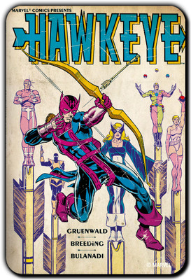 

Marvel Hawkeye breeding pack of 1 (Officially Licensed) Fridge Magnet Pack of 1(Multicolor)