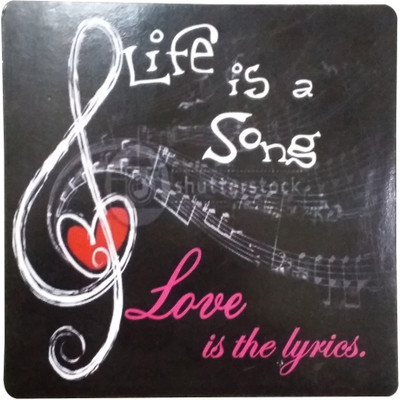 Fabionic Life is a Song Love is the lyrics Fridge Magnet Pack of 1