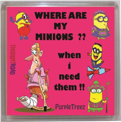 

Thoughtroad My Minions Fridge Magnet, Door Magnet Pack of 1(Multicolor)