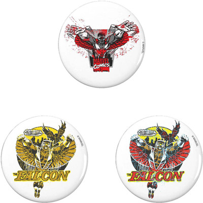 

Marvel Comics Falcon pack of 3 (Officially Licensed) Fridge Magnet Pack of 3(Multicolor)