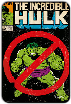 

Marvel Hulk Ban pack of 1 (Officially Licensed) Fridge Magnet Pack of 1(Multicolor)