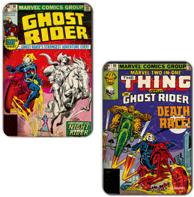 

Marvel Ghost rider race (Officially Licensed) Fridge Magnet Pack of 2(Multicolor)