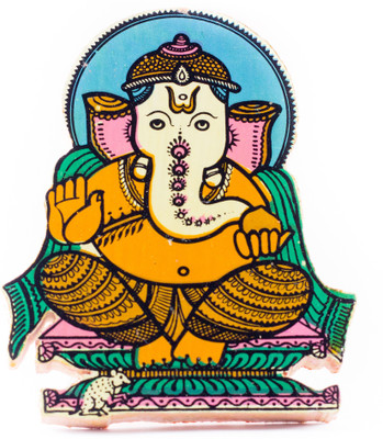 

Utkalamrita Ganesha Fridge Magnet Fridge Magnet Pack of 1(Multicolor)