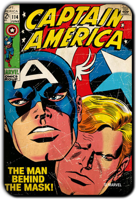 

Marvel Captain America comics pack of 1 (Officially Licensed) Fridge Magnet Pack of 1(Multicolor)