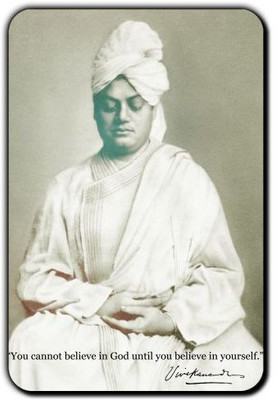 

Posterboy Swami Vivekanand-Believe Fridge Magnet Pack of 1(Multicolor)