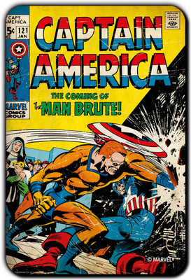 

Marvel Captain America -man brute pack of 1 (Officially Licensed) Fridge Magnet Pack of 1(Multicolor)