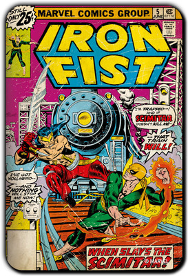 

Marvel Iron Fist- schimitar pack of 1 (Officially Licensed) Fridge Magnet Pack of 1(Multicolor)
