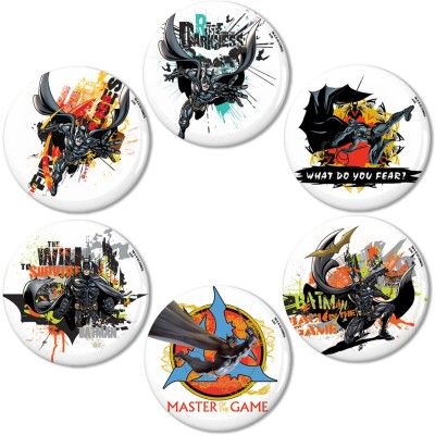 

Warner Bros. Batman -Master Of The Game Pack Fridge Magnet Pack of 6(Multicolor)