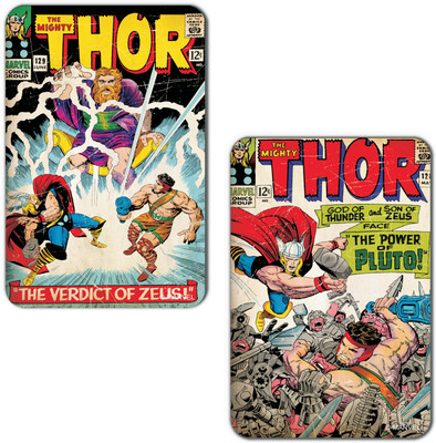 

Marvel Thor -pluto (Officially Licensed) Fridge Magnet Pack of 2(Multicolor)