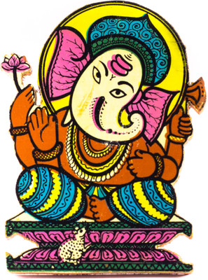 

Utkalamrita Ganesha Fridge Magnet Fridge Magnet Pack of 1(Multicolor)