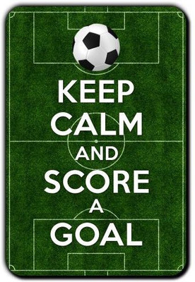 

Posterboy Keep calm and score a goal Fridge Magnet Pack of 1(Multicolor)