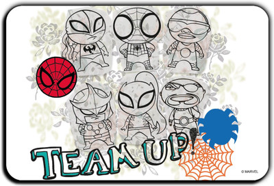 

Marvel Spider-man team up (Officially Licensed) Fridge Magnet Pack of 1(Multicolor)