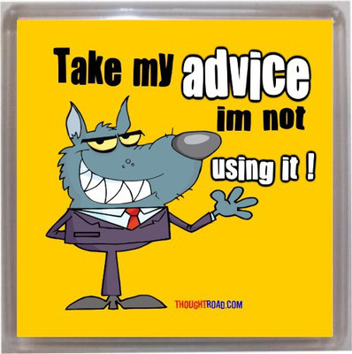

Thoughtroad Take My Advice Fridge Magnet Pack of 1(Multicolor)