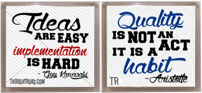 

Thoughtroad Implementation habit Fridge Magnet Pack of 2