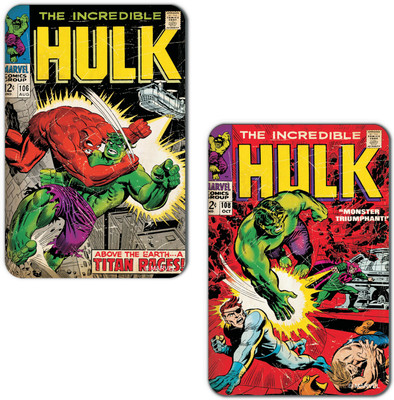 

Marvel Hulk-titan rages (Officially Licensed) Fridge Magnet Pack of 2(Multicolor)