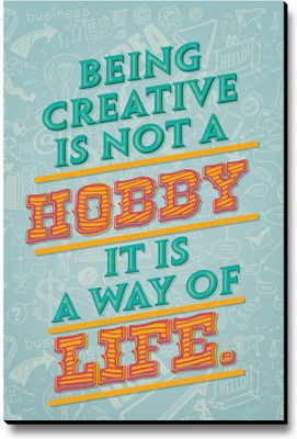 Seven Rays Being Creative Is Not A Hobby Fridge Magnet Pack of 1 Multicolor